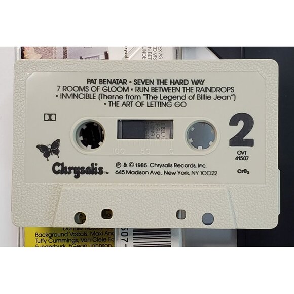 Pat Benatar Seven The Hard Way Cassette Tape Album Music 1985 Chrysalis Records - Picture 3 of 8